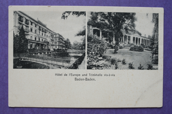 Postcard PC Baden Baden 1910-1930